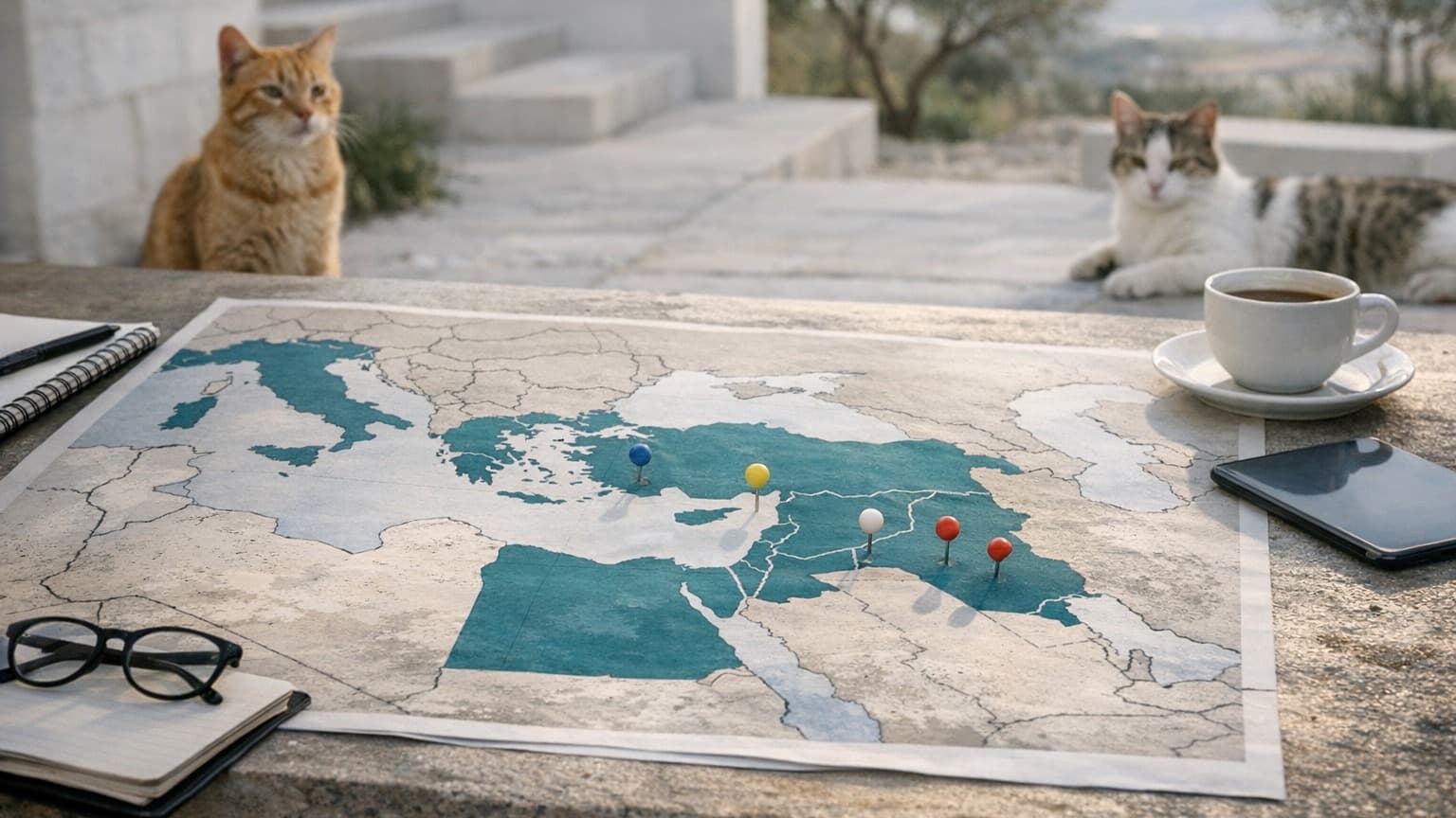 The Map of Countries That Rover Forgot