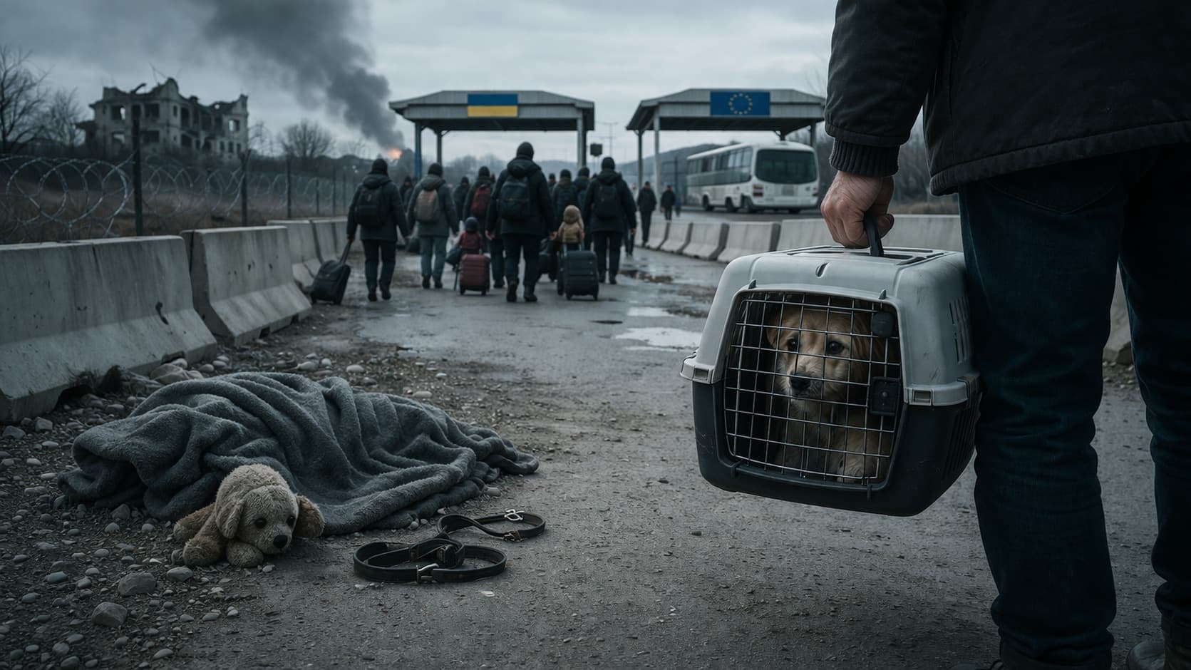 War Doesn't Just Displace People. It Abandons Animals.